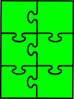Puzzle Verde Clip Art