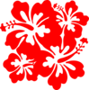 Hibiscus Red Clip Art