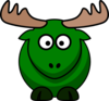 Green Moose Clip Art