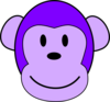 Purple Monkey Clip Art