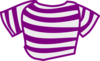 Purple Striped Shirt Clip Art