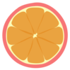 Pink Tangerine Brighter Orange Clip Art