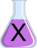 Purple X Potion Clip Art