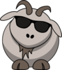 Goat With Sunglasses Clip Art