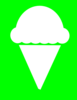 Green White Ice Cream Clip Art