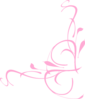 Dusty Rose - Floral Swirl Clip Art