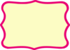 Hot Pink Frame Modified Clip Art