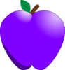 Violet Apple Clip Art