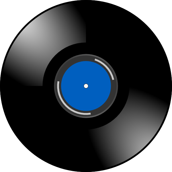 Blue Record Clip Art at Clker.com - vector clip art online, royalty free &  public domain