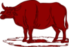 Red Brown Cow Clip Art