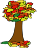 Autumn Tree For Quiz Clip Art
