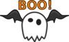 Ghost Saying Boo! Clip Art