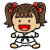 Girl Karate Character Clip Art