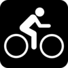 Black Sign Bike Clip Art