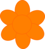 Orange Flower Clip Art