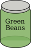 Green Bean Jar Clip Art