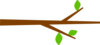 Tree Branch With Leaves Clip Art