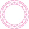 Pink Ornamental Circle Clip Art