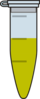 Closed Eppendorf Tube 1ml Solution Yellow Clip Art