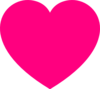 Pink Heart2 Clip Art