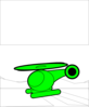 Green Helicopter Clip Art