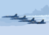 F/a-18 Hornets Assigned To The Blue Angels Perform At The 2002 N Clip Art