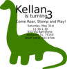 Green Dino  Clip Art