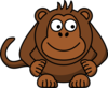 Monkey Hands Down Look Right.png Clip Art
