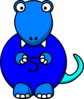 Blue Dinosaur Clip Art