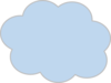 Blue Cloud 9 Clip Art