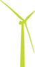 Green Wind Turbine Clip Art