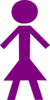 Purple Woman Symbol Clip Art