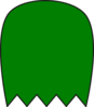 Green Pacman Ghost Clip Art