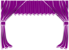 Purple Curtains Clip Art