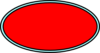 Red And Aqua Oval Clip Art