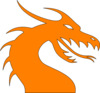 Orange Dragon Clip Art