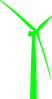 Wind Turbine Green Clip Art