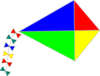 Multi Coloured Kite Clip Art