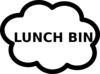 Lunch Bin Sign Clip Art