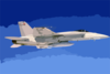 F/a-18e Super Hornet With Sharp Pod Attached. Clip Art