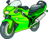 Green, Motocyle, Automobile Clip Art