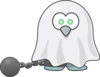Shackled Ghost Clip Art