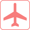 Pink Airplane Sign Clip Art