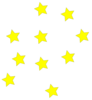 Yellow Stars Clip Art