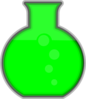 Green Flask Lab Clip Art