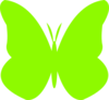 Lime Green Butterfly Clip Art