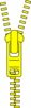 Zipper Yellow Clip Art