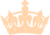 Peach Royal Crown Clip Art