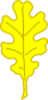 Yellow Oak Leaf Clip Art