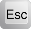 Esc Keyboard Button Clip Art